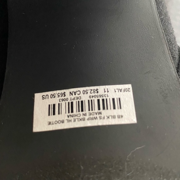 Torrid Black Faux Suede Wrap Buckle Heel Ankle Boot- Sz-11W - Picture 13 of 16